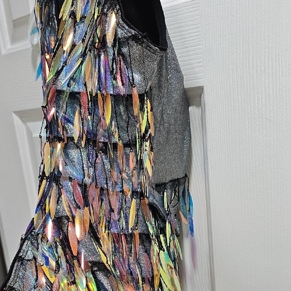 Kids Multicolor Sequin Vest - Picture 6 of 16